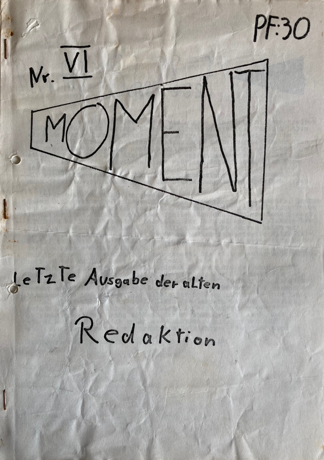 Moment, Schülerzeitung, 4. Realschule, 1976, Nr. 6
