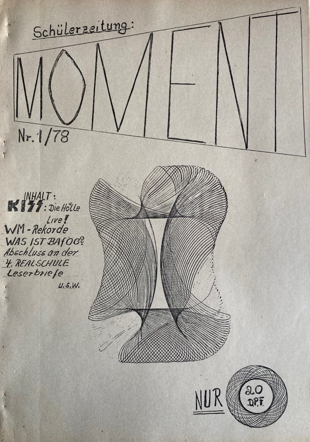 Moment, Schülerzeitung, 4. Realschule, 1978, Nr. 1