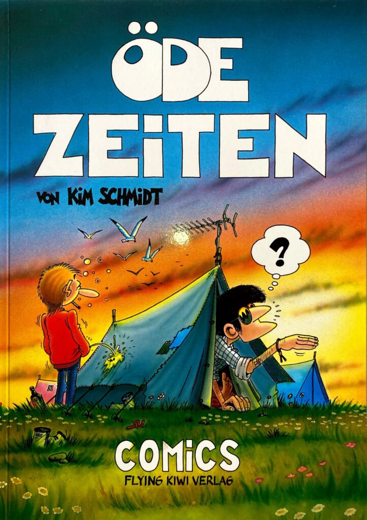 ÖDE Zeiten, Kim Schmidt und (bisschen) Jens Junge, erster Comic im Flying Kiwi Verlag 1988