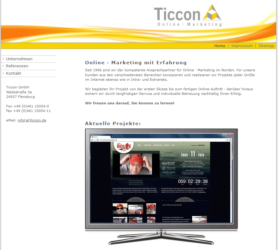 Ticcon Startseite, 25.11.2012